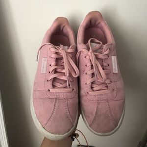 Pink Suede Champion Shoes